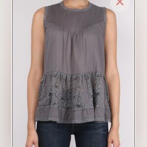 The GREAT The Jubilee Tank Gray 
Size 1 (Fits US size S 4-6)
